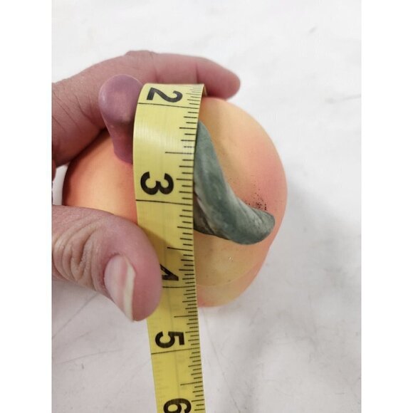 Vintage 1999 Candle In Yellow Red Apple Shaped Ceramic Jar Container NEW - Picture 10 of 10